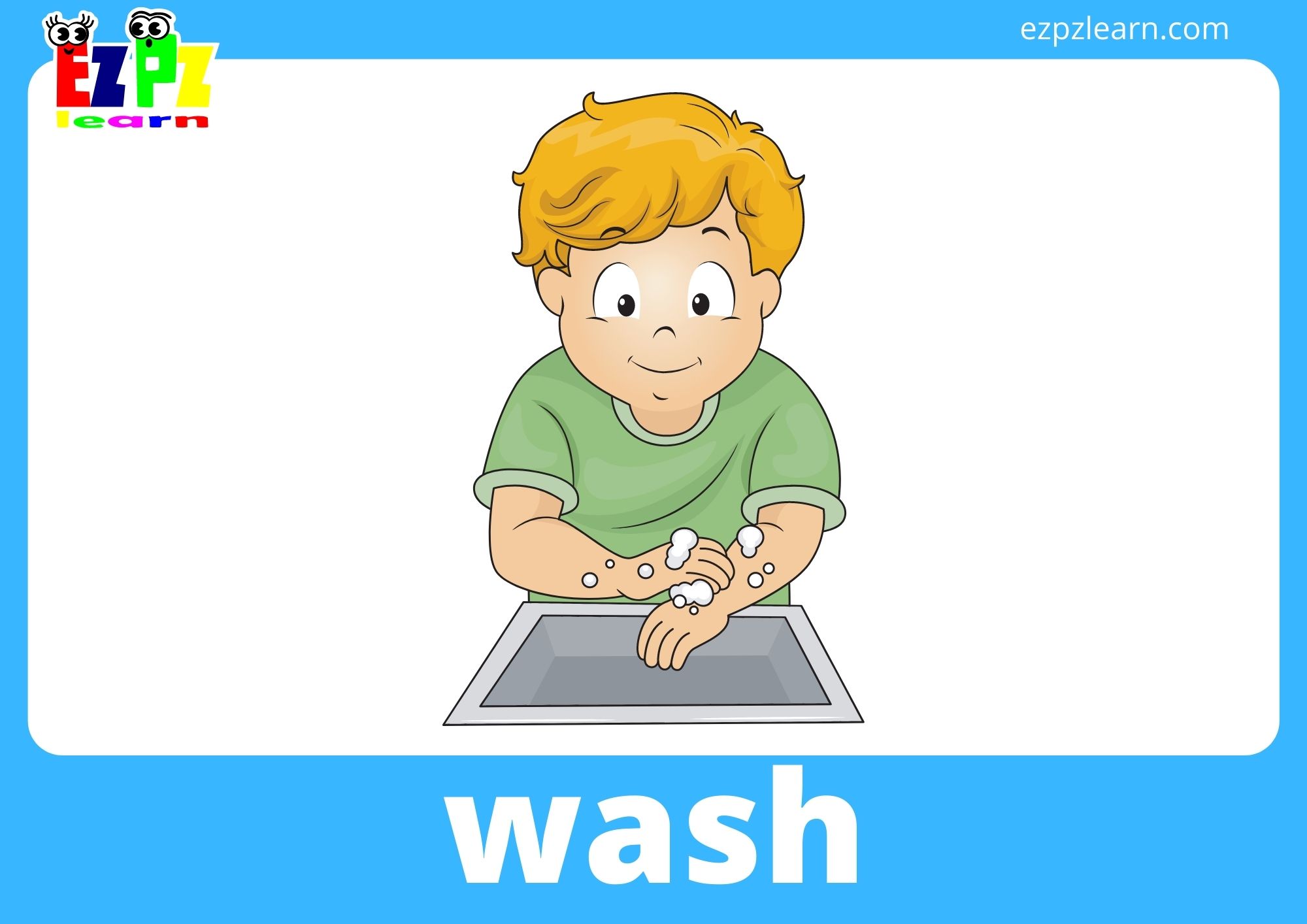 Daily Routine Flashcards With Words Ezpzlearn